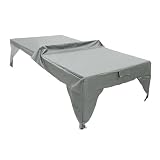 Okiyakusama Pingpong Tisch Abdeckung Tischtennisabdeckung Schutzabdeckung wasserdichte Tragbare Polyesterhülle für Garten Innenraum, grau
