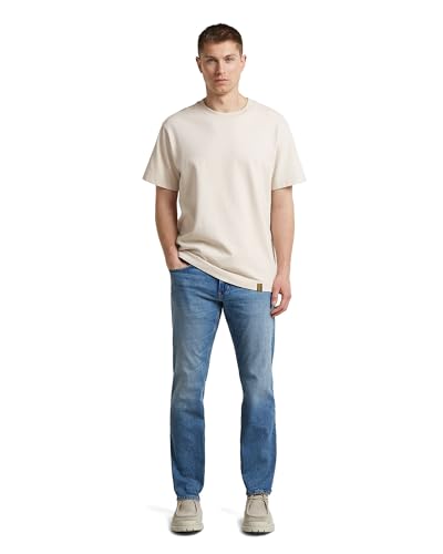 G-STAR RAW Herren Mosa Straight Jeans, Blau (Sun Faded Blue Donau D23692-D503-G347), 27W / 30L 4