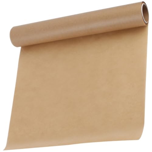NOLITOY Papel de Pergamino para Hornear Cortable de 10 Metros, Papel para Horno Resistente al Aceite y Agua, Color Madera Natural, Rollo Multifunción para Cocina y Parrilla Doméstica