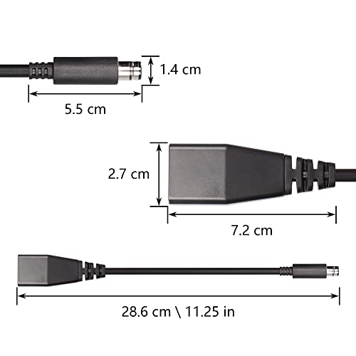 Cerrxian 0.5Ft Power Supply For Xbox 360 To Xbox 360 E Power Conversion Cable Adapter(360-360E) #TOP4