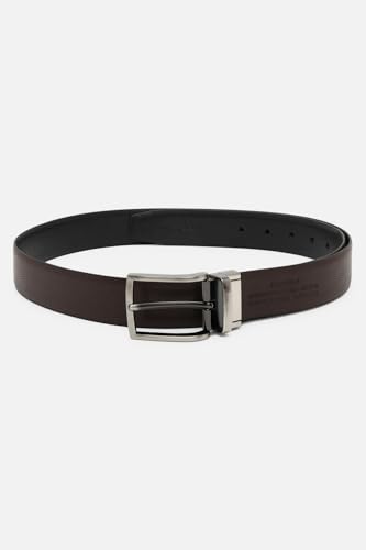 Image of Peter England Men's Reversible Leather Belt & Leather Wallet Combo - Premium Set