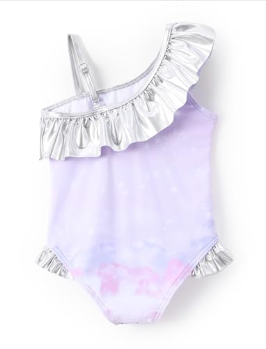 Image of Disney Stitch Frozen Marvel Minnie Mouse Girls Swimsuits Ruffle One Piece Bathing Suits UPF 50 Swimwear Quick Dry Size 2-13Y