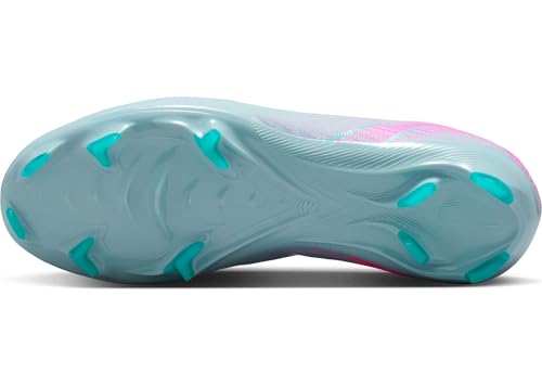 Nike Jr. Mercurial Vapor 16 Pro Little/Big Kids' FG Low-Top Soccer Cleats (HF5448-301, Ocean Cube/Pink Blast)4