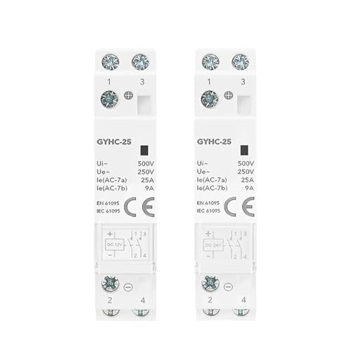 Contacteur GYHC 25A 2NO avec bobine DC24V pour circuit alternatif 220V