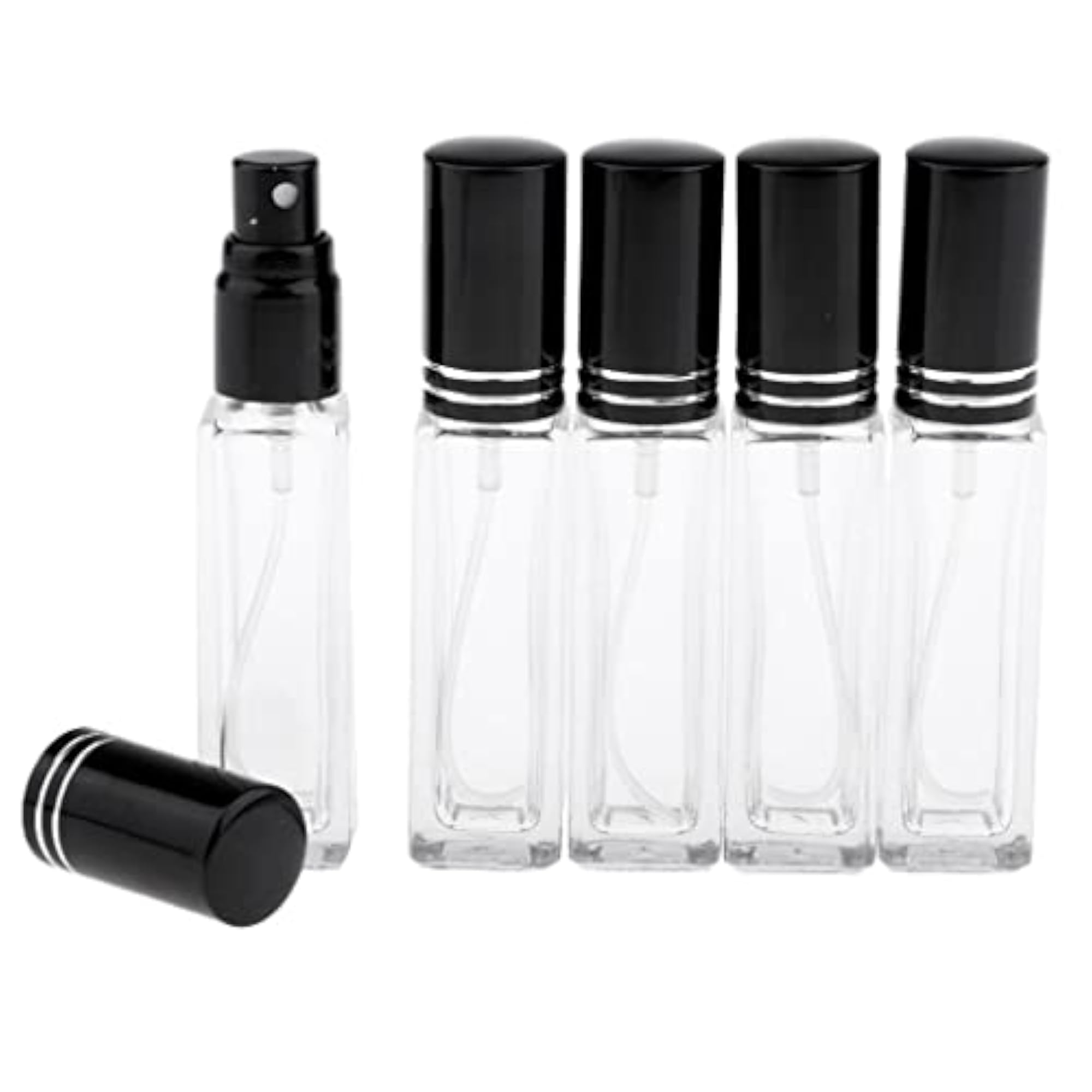 4x 8ml Refillable Perfume Atomizer Empty Spray Bottle
