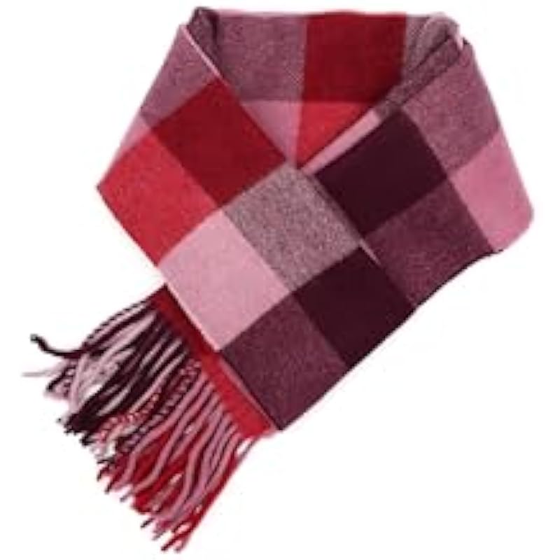 Coach womens Multicolored Check Muffler Cherry Multi One Size 상세이미지 2
