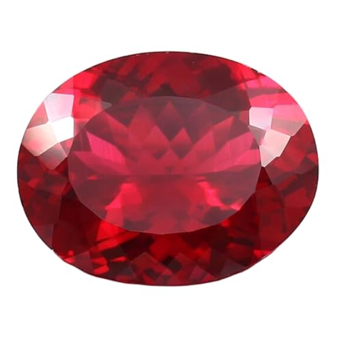 Rubis véritable oval 16x12mm pierre précieuse pour fabriquer bague pendentif et collier DIY