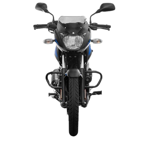 Image of Bajaj Pulsar 125 Di Carbon Ug Motorcycle /Motorbike - Ebony Black & Blue Decals - Ex-Showroom