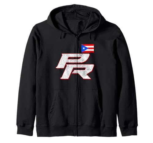 Bandera de Puerto Rico PR Vintage Pride Boricua Puerto Rico Sudadera con Capucha