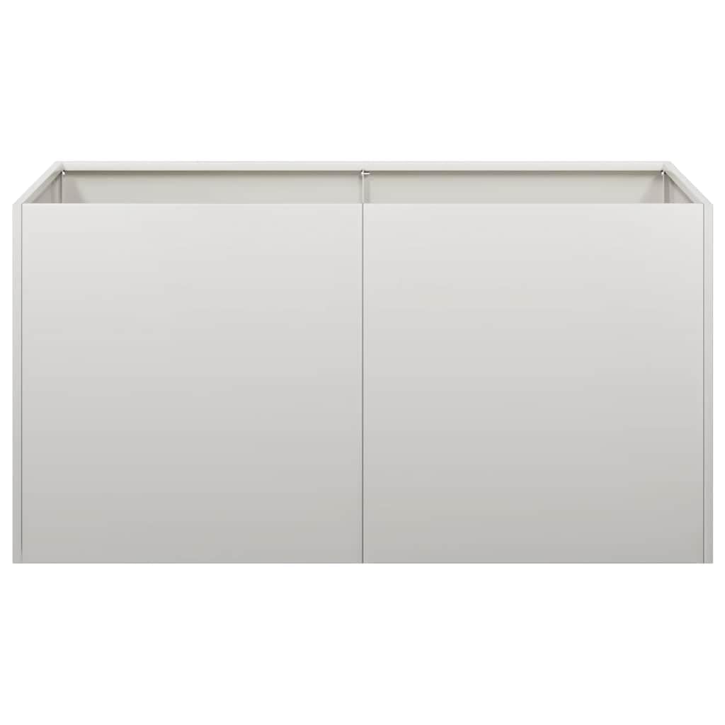 Donica na rośliny, donica na kwiaty, do użytku na zewnątrz, do użytku wewnątrz i na zewnątrz, 80 x 40 x 40 cm, stal nierdzewna