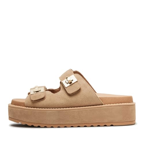 Platform Sandals for Women Cute and Casual Buck Open Toe Shoes for Comfortable All-Day Wear