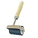 Luzhengyang 10cm Hard Rubber Brayer Roller with Heavy Duty Steel Frame - Craft Tool for Printmaking & Art Projects - Comfortable & Environment-Friendly - Perfect for Clay, 5cm