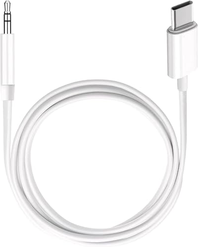 Image of Aux to USB, Type C to 3.5mm Audio Jack Cable USB C to TRRS Headphone Car Stereo Cord Adapter Mic HiFi Compatible with 1Phone 16 15 Pro (Max) /15 Plus, Galaxy S25 Ultra Pixel 9 1Pad Pro, 1M (MH-CM21S)