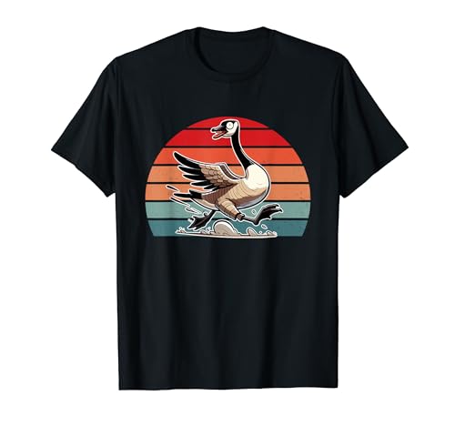 Crazy Canadian Goose Gansos Canadá Camiseta