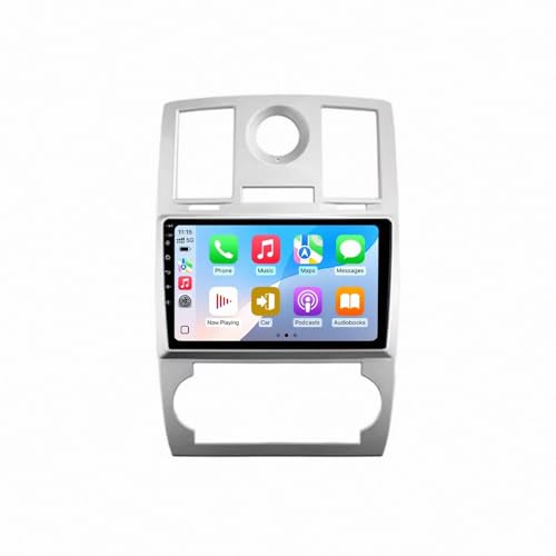 Radio de coche 2 DIN con Carplay para Chrysler 300C 2004-2011, Bluetooth y FM