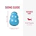 KONG Puppy - Natural Teething Rubber Chew Toy for Dogs - Stuffable Dog Toy for Extended Playtime - Chew & Fetch Toy for Puppies - for Small Puppies - Blue