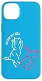 Carcasa para iPhone 14 Plus Hot Yoga Cats - Cita divertida de entrenamiento para los amantes del yoga Diseño