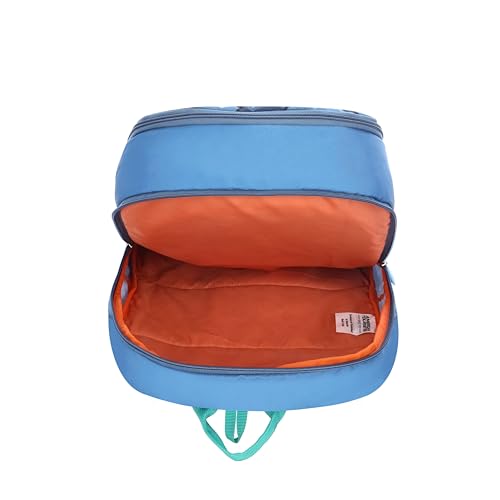 Image of American Tourister Jupy | 26 Ltrs | 2 Compartments | Bottle Pocket | Ergonomic Padded Back Panel & Shoulder Straps | Kids Backpack | 1 Year International Warranty | Mummy Blue