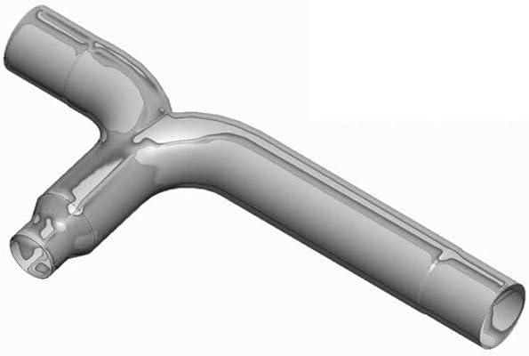 Technical Precision Replacement for Peterbilt 389 Glider Year 2022 Chrome Steel Y Pipe 8 to 5 INCH OD