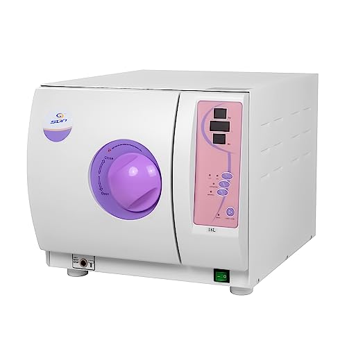 EustomA 18L Autoclave Benchtop Type Class N High Pressure Temperature Steam LED Digital Screen Dual Control Door Lock SUN-I-18L