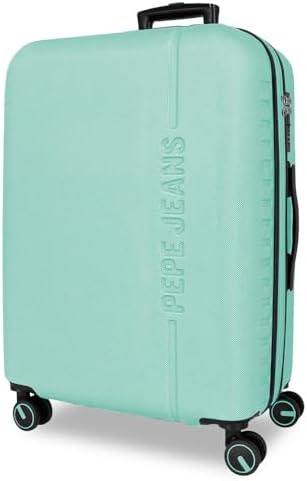 Pepe Jeans, turquoise, Medium Suitcase