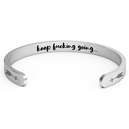 Christmas Gifts for Women Her Teenage Girls Mom Wife Sister Friend Stocking Stuffers Funny Bracelets Gifts Personalized Inspirational Jewelry Bangle Valentine&#39;s Day,Anniversary,Birthday