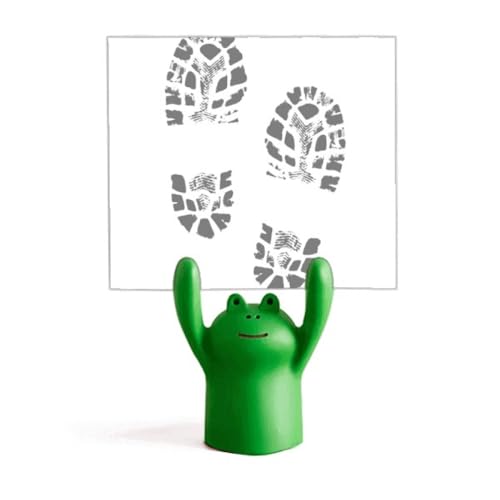 Support pour poster style moderne au motif grenouille et empreintes