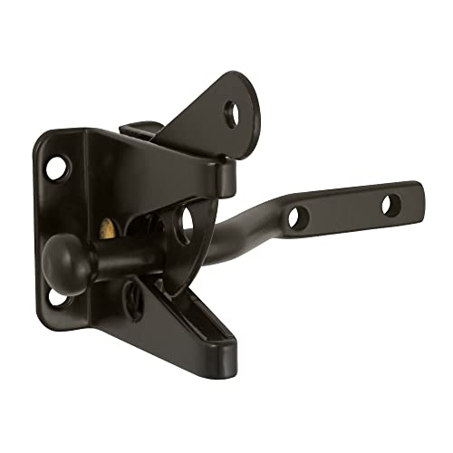 Image of Design House 189407-ORB Self-Locking Heavy Duty Gate Latch 2-Pack Oil Rubbed Bronze