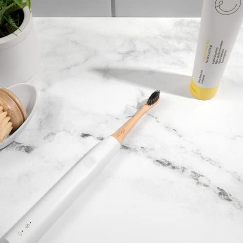 Elims Bamboo Replacement Toothbrush Heads - Compatible With Sonicare Electric Toothbrushes - Activated Charcoal Infused Plant Based Bristles - Gentle On Sensitive Teeth - Bpa Free - Pack Of 4 #TOP3