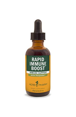 Herb Pharm 090700014407 Organic Rapid Immune Boost: Fast-Absorbing Tincture For Adults, Echinacea Tincture With Goldenseal, Ginger Extract & Elderberry, Immune Support Supplement & Wellness Aid cover