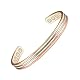 EnerCoppeX 3500 Gauss Magnetarmband, 99,99% reines Kupfer Magnetarmband, klassisch elegantes dreifarbiges weibliches Armband mit 8 Magneten (C), 17 cm, Kupfer