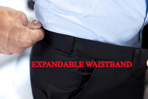 SOLOVEDRESS Mens Dress Pants Classic Slacks Business Trousers Regular Fit Suit Pants for Men3