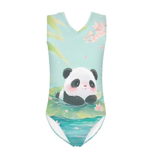 Image of Biyejit Girls Leotards Dance Sport Wear Gymnastics One-Piece Swimwear for Kids 3-14 Years