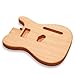 BexGears DIY TL Style Electric Guitar Body and Neck Blank Kit 2 Piece Glued Mahogany Body Maple Neck Ebony Fingerboard