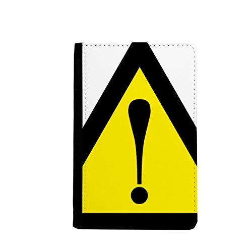 Porte-passeport triangulaire finition haut de gamme design avertissement noir