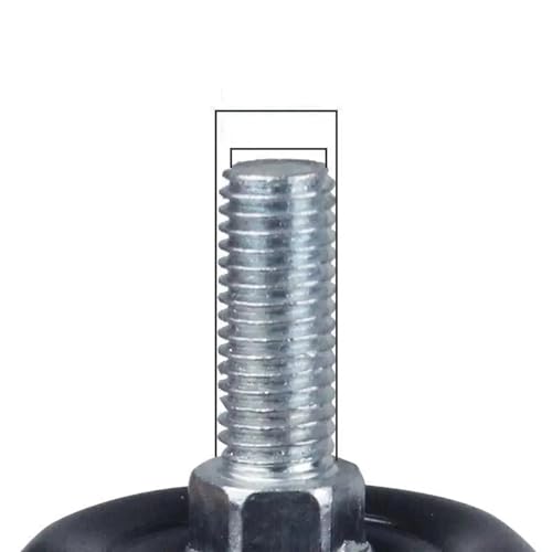 Roulette universelle filetée double roulement et roue pivotante à frein - 6