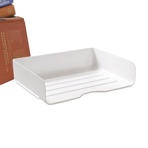 Bandeja de papel de oficina, bandeja de papel A4 apilable de burant no deslizable - Organizador de papel portátil de gran capacidad, soporte de papel reutilizable para el hogar, lugar de trabajo