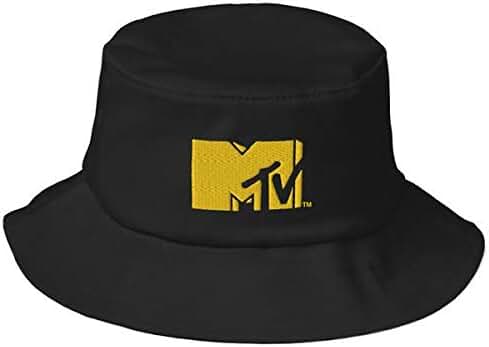 MTV Embroidered Bucket Hat - Officially Licensed Black at