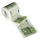 Toilettenpapierrolle, 100 Blatt, 3-lagig, Badezimmerpapier mit Euro-Muster, Gelddruck, neuartiges Design, Toilettenpapier mit Euro-Druck