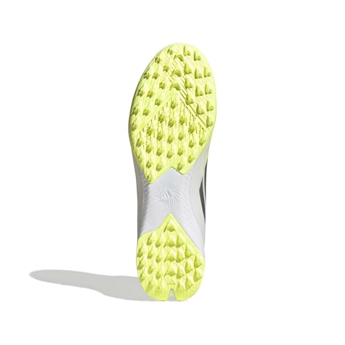 adidas Women's F50 Sparkfusion League Turf, White/Iron Metallic/Yellow, 7.5 by adidas - Used condition - Image 2