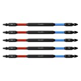 PHLiPBiT ORBiT - SQ2+PH2, Modified Geometry, 6 INCH 5pk. Double End+Double Duty, 1/4' Quick Connect IMPACT BiT, USA-IRPBO6SQPH2-5, (Red/Blue Drives SQ+PH #8/10 Screw) 'ULT' MULTi S/Driver Compatible