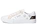 GUESS Womens Loven Sneaker, White/Pink 680, 8.5 US