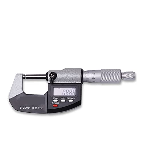 Digital Micrometer High Precision Outer Diameter Wall Thickness Caliper 0.001 Waterproof Electronic 0-25-50mm - Measuring Layout Tools(Mechanics,25-50mm)