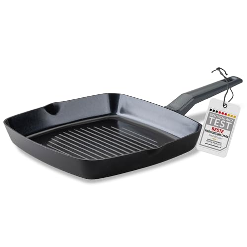 Fackelmann Grillpfanne 28cm Statement – Keramik beschichtete Pfanne - Recyceltes Aluminium mit Antihaft-Beschichtung – Für alle Herdarten inklusive Induktion, PFAS-frei