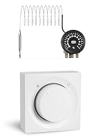 SYSTERM Warmluftverteilung Kamin Gebläse Turbine Ventilator AN2 gen II 150mm 860m3/h, Heißluftventilator, Heißluft boost. Mit Thermostat und Wanddrehzahlregler. (AN2 gen II, Weiß Drehzahlregler) – Ansicht 8