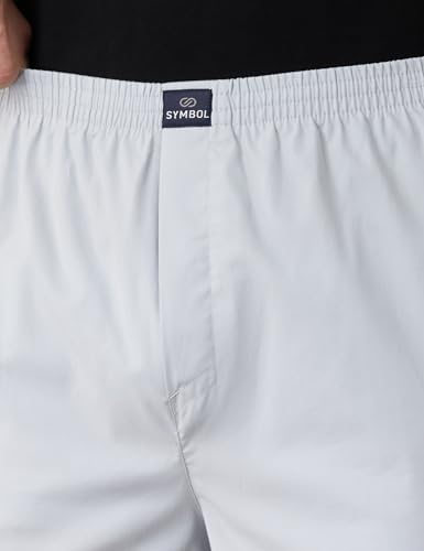 Image of Amazon Brand - Symbol Men Cotton Printed Boxer Shorts (Combo Pack of 2) Casual | Underwear | Half Pants | Short Pant - Regular Fit with Slant Pocket