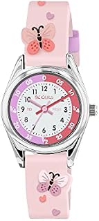Tikkers Girl's Analog Quartz Watch with Silicone Strap TK0206