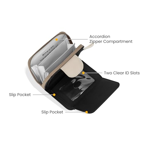 Image of Sherpani Barcelona, Nylon Bifold Zipper Pocket Wallet for Women, Travel Bag, RFID Protection
