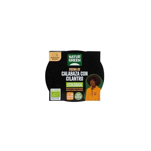 NATURGREEN CREMA CALABAZA CILANTRO 310 gr