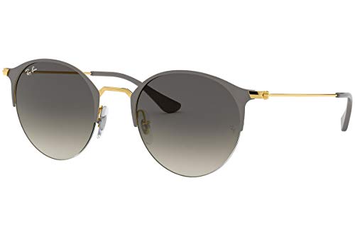 Image of Ray-Ban Unisex Adults’ 0RB3578 Sunglasses, Brown (Gold Top On Grey), 50.0